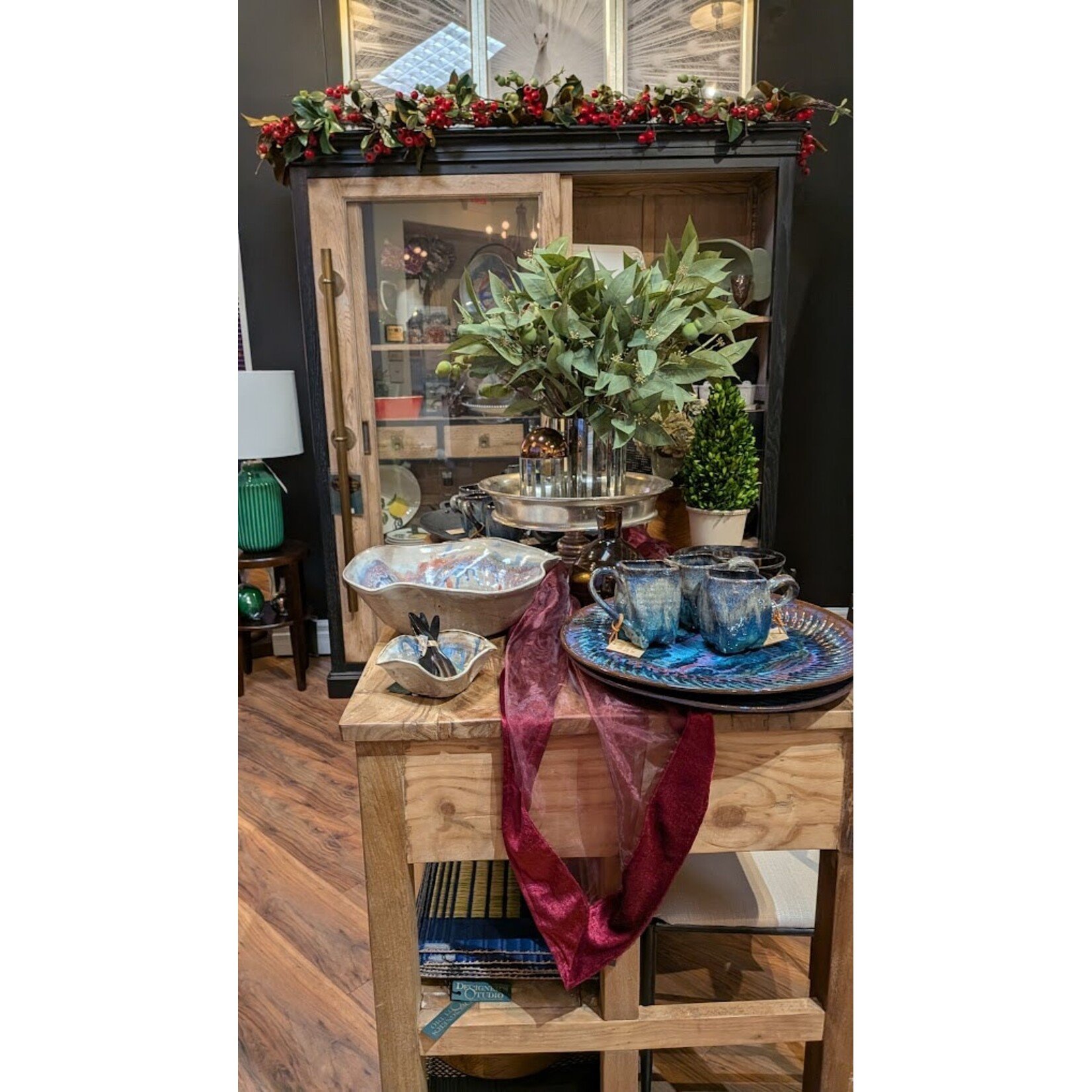 Napa Home and Garden Eucalyptus Seed Stem 41" Fux