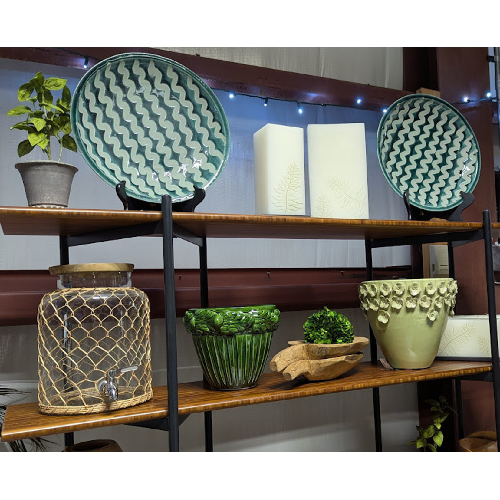 Zodax Fern Leaf Candle Two Wick