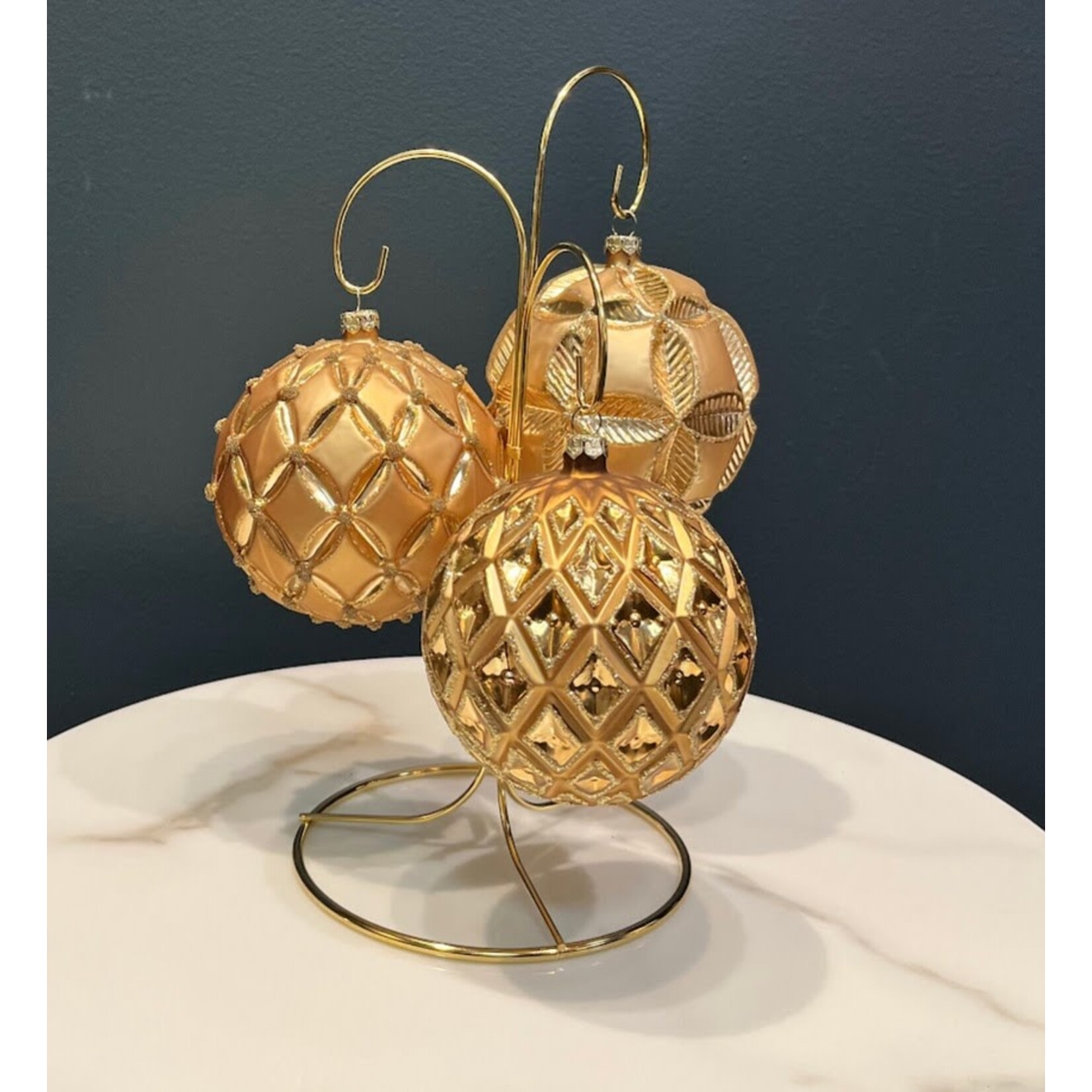 Katherine's Collection Gilded Embossed Ball Ornament