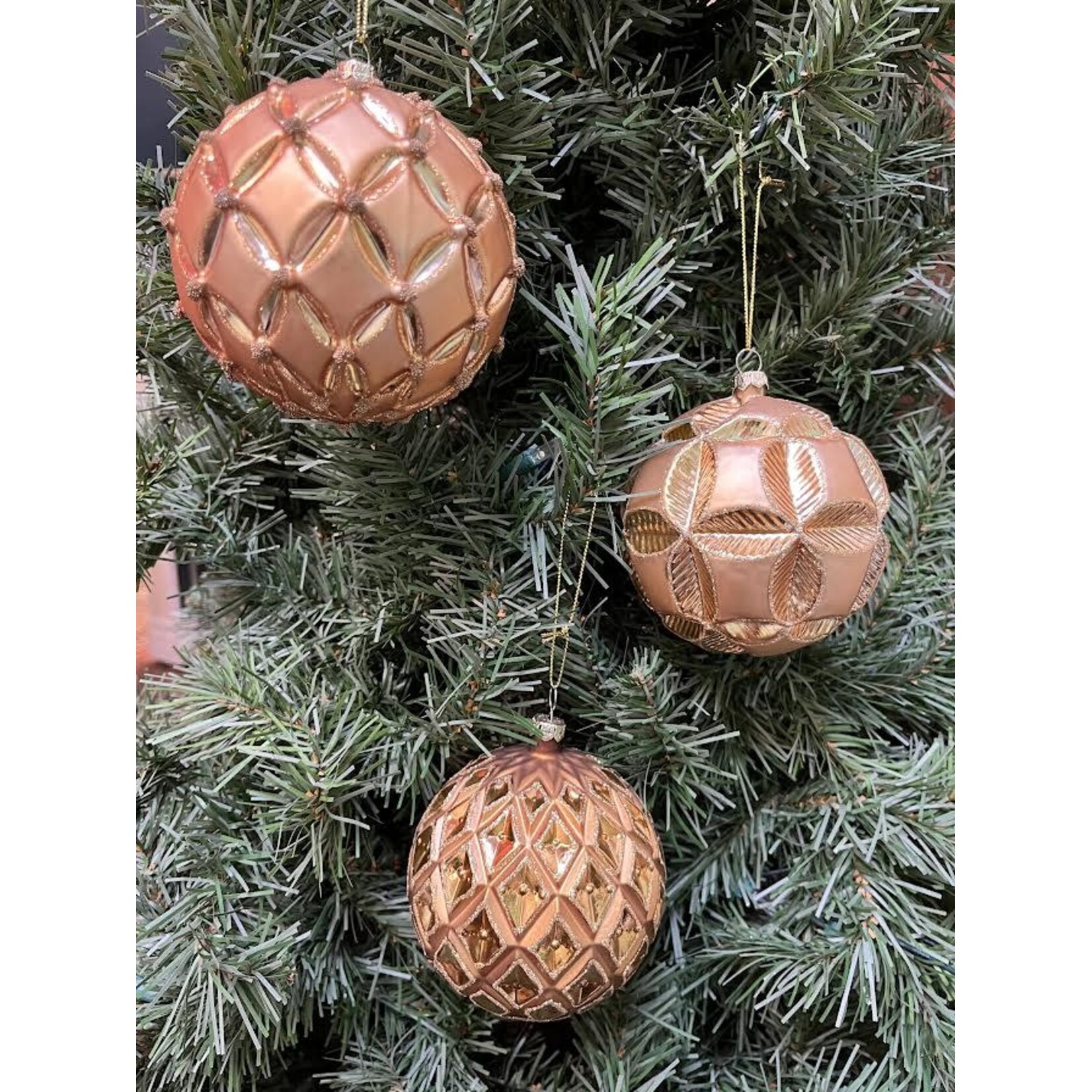 Katherine's Collection Gilded Embossed Ball Ornament