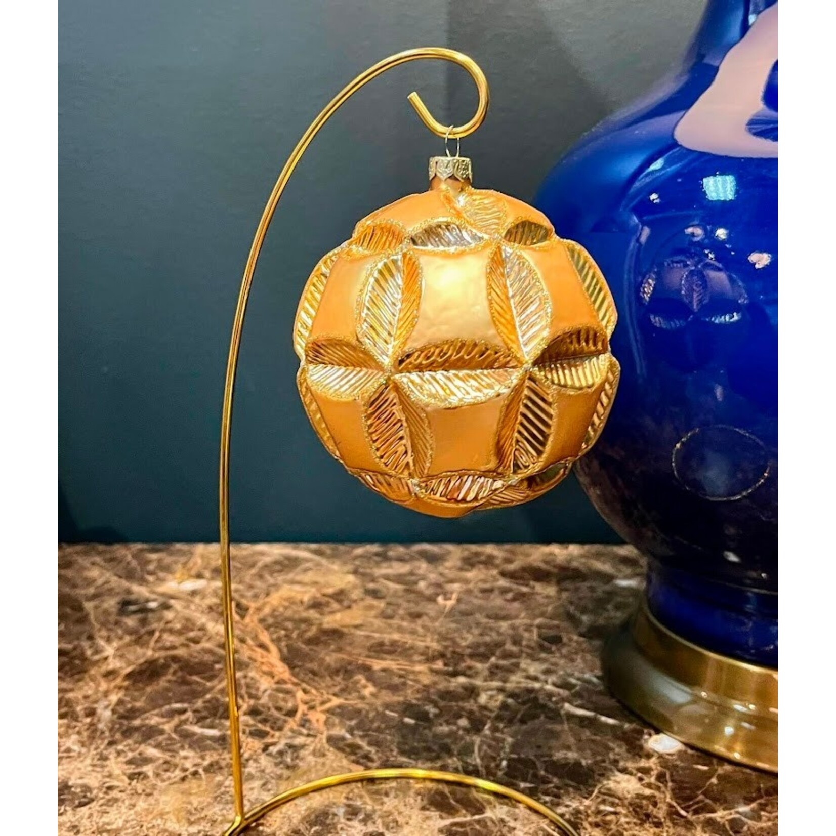 Katherine's Collection Gilded Embossed Ball Ornament