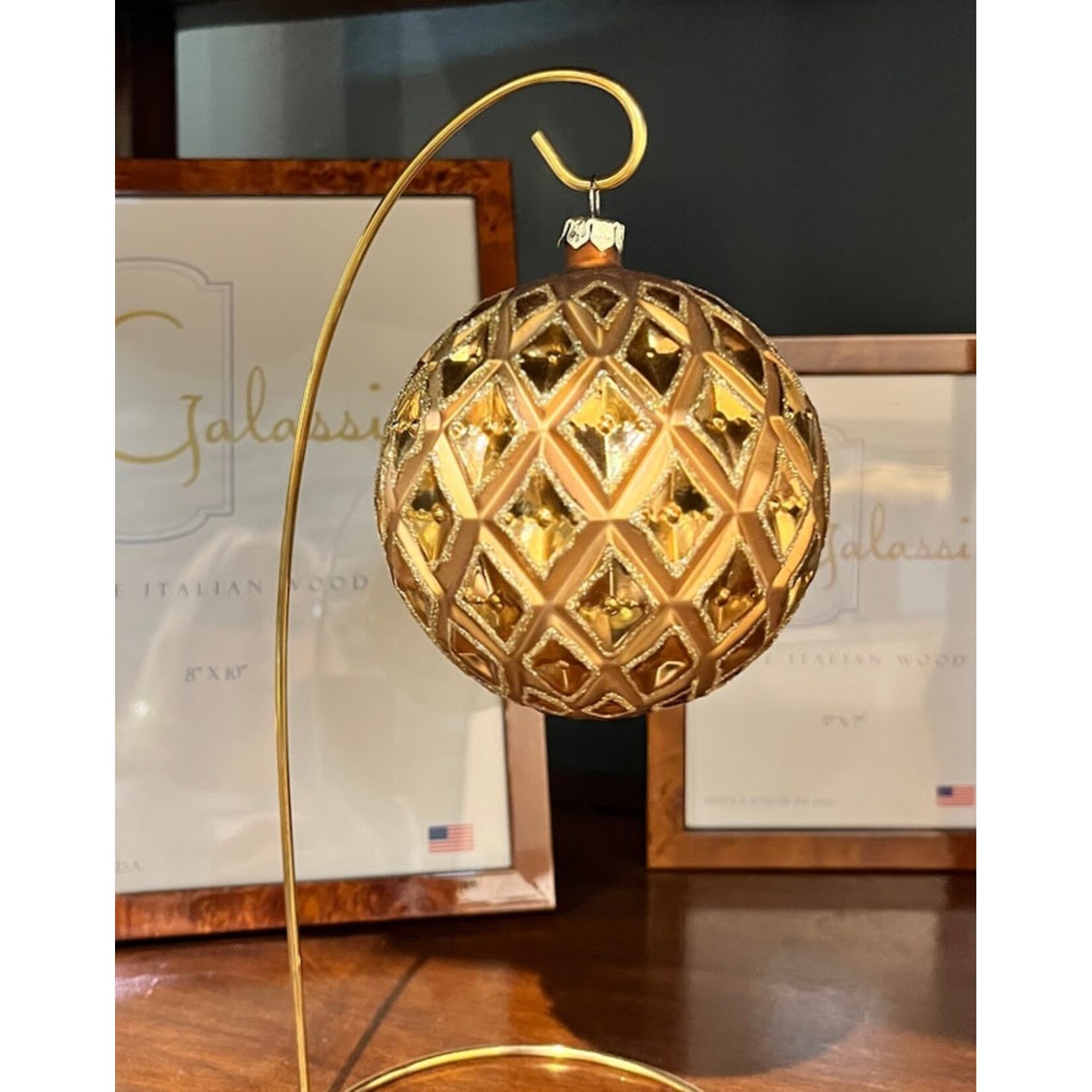 Katherine's Collection Gilded Embossed Ball Ornament