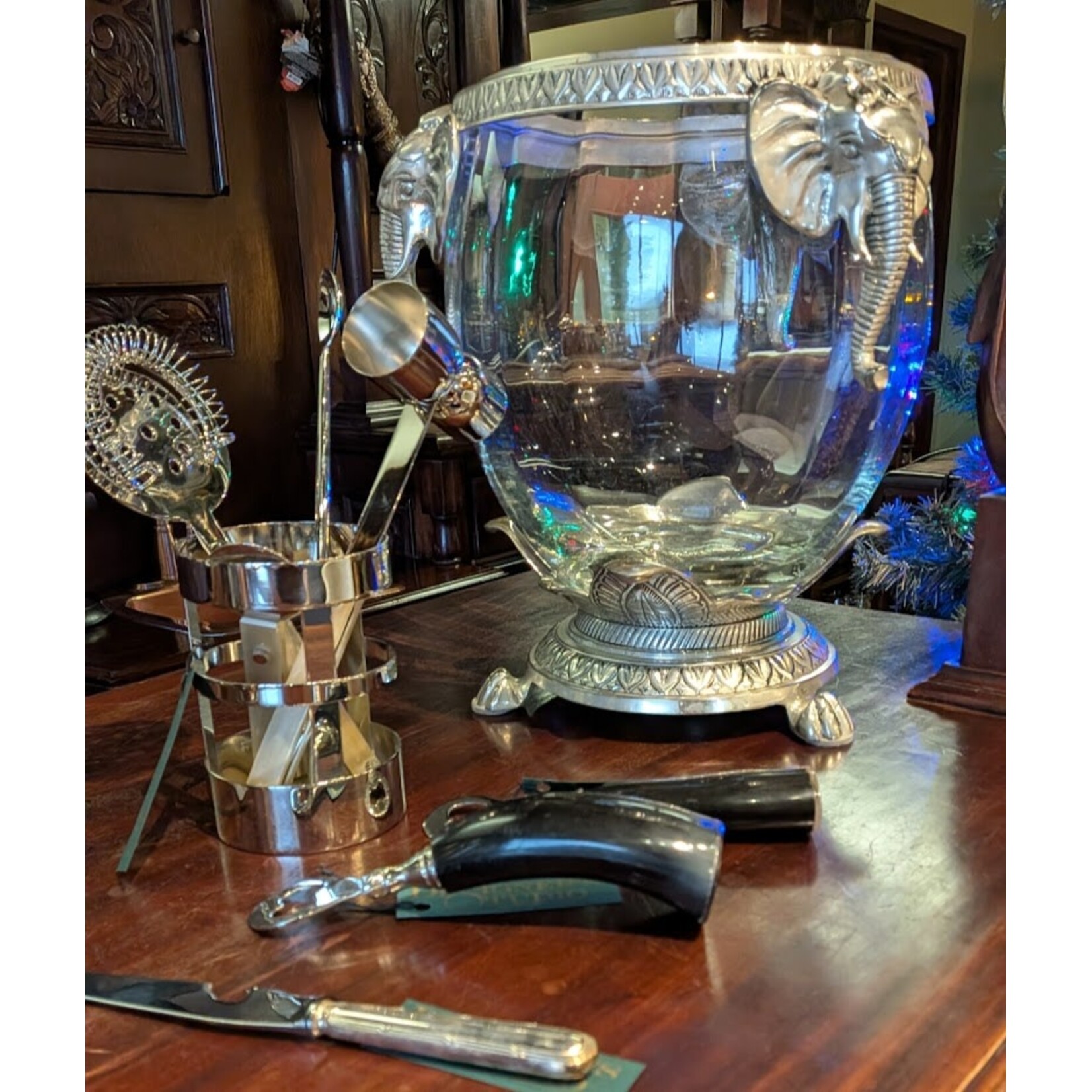 Castilian Elephant Glass Urn