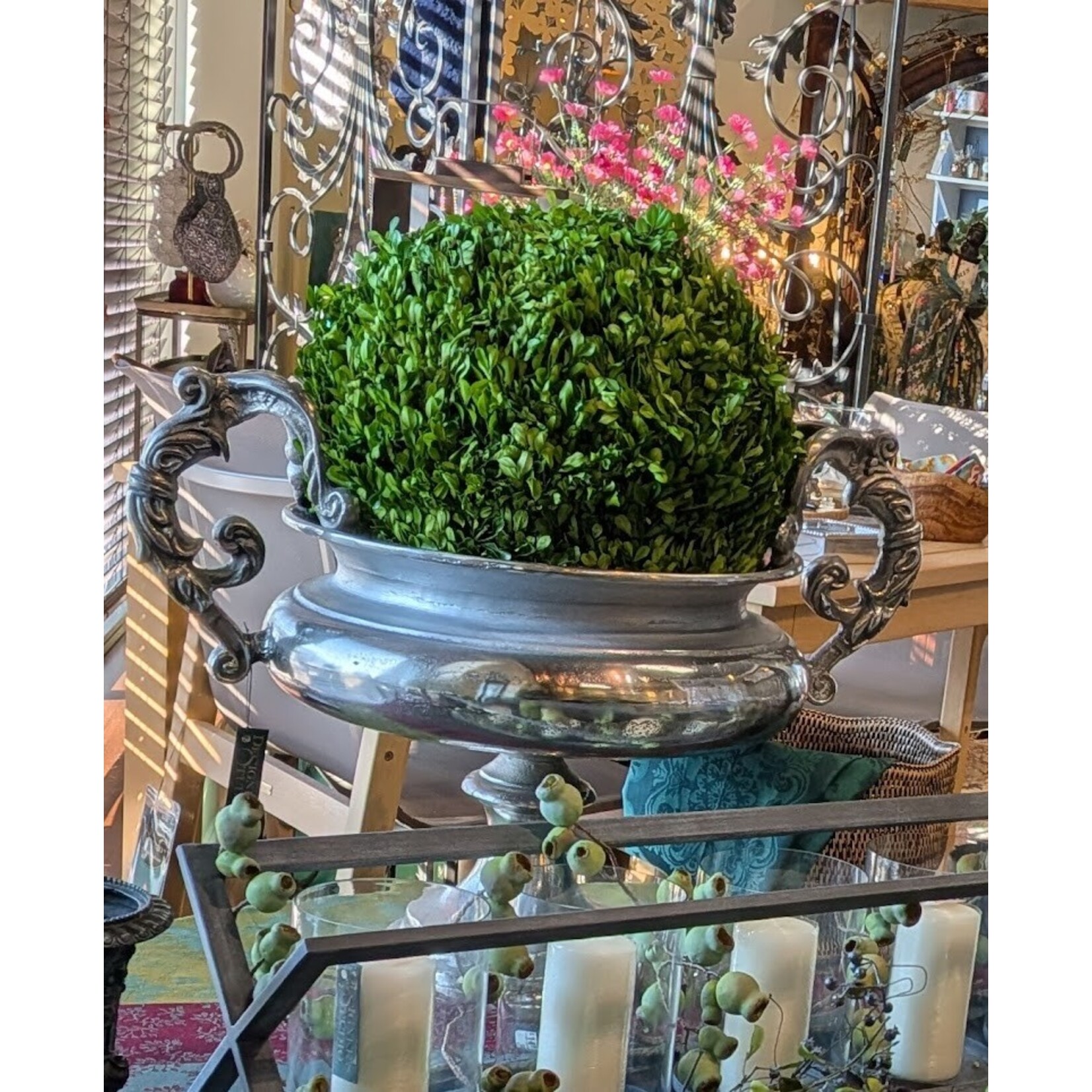 Winward Home Large Pewter Urn