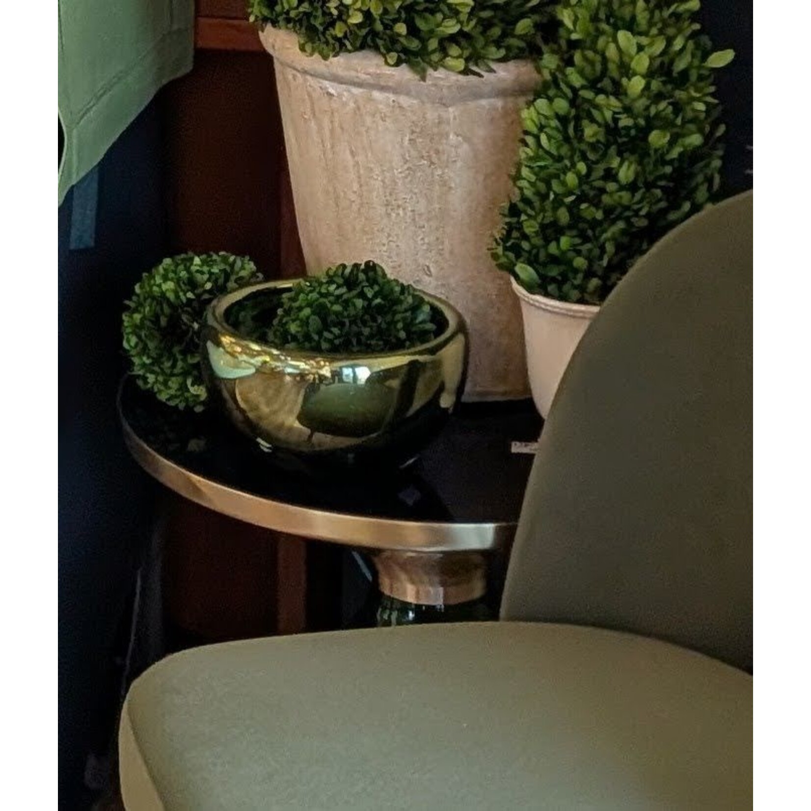 Worldly Goods Bowl Olive Plated 8"