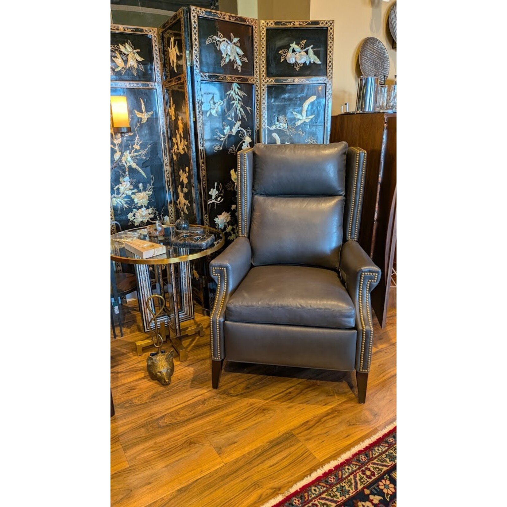Hancock & Moore LLC Marcus Recliner Holman Storm Leather