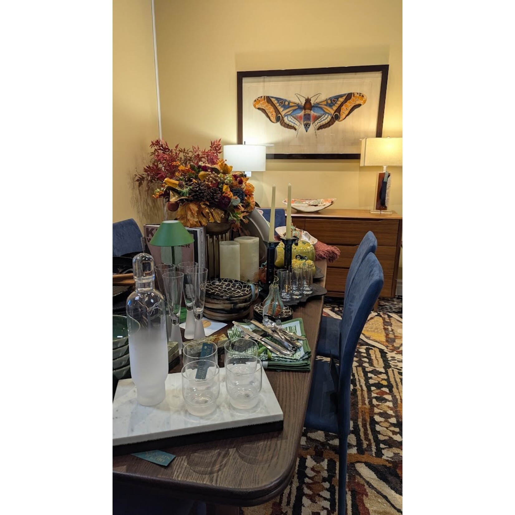 Bellini Modern Living Luca Dining Chair Dark Blue