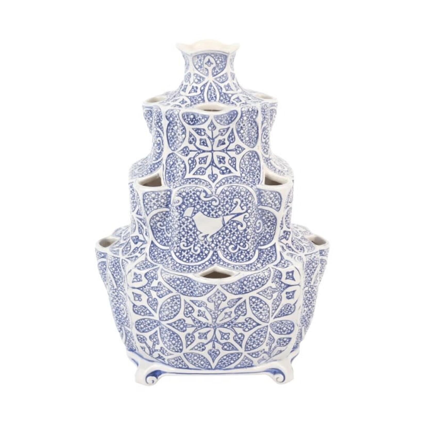 Vietri Uccello Blu Tulipiere