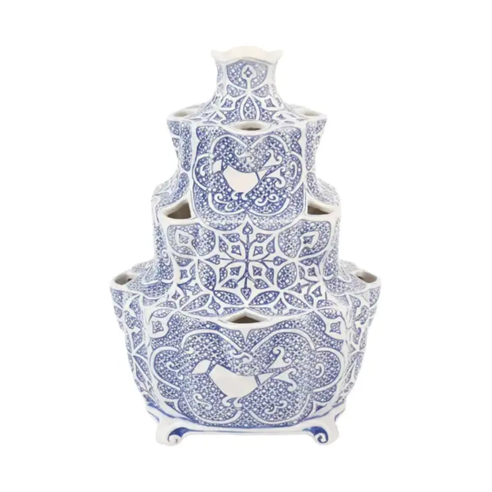 Vietri Uccello Blu Tulipiere