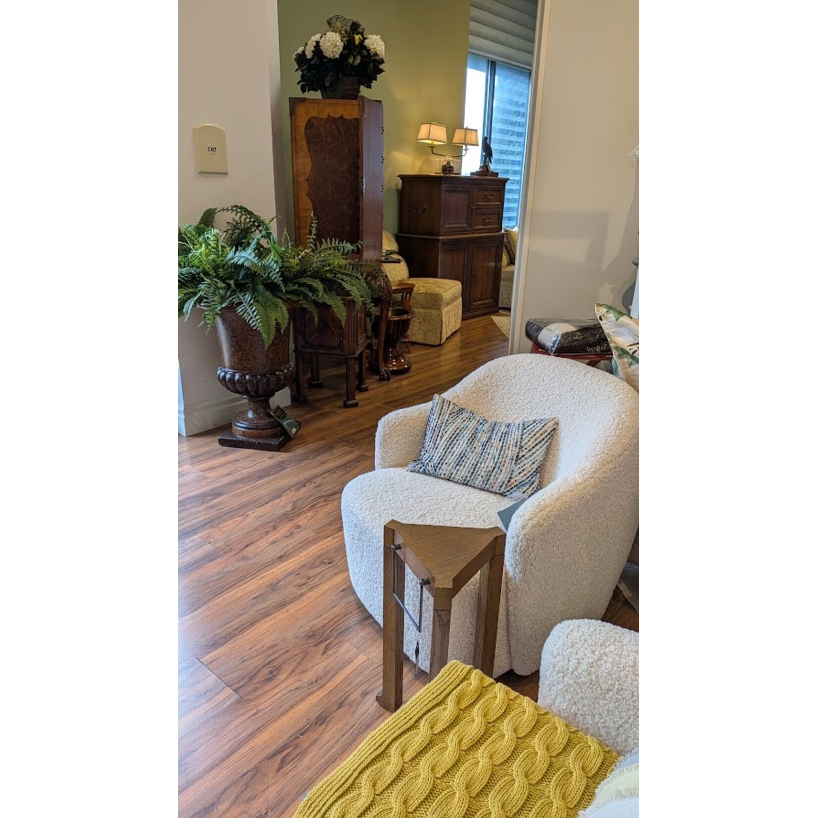 E.J. Victor Trivet  Side Table Dark Oak Perennials