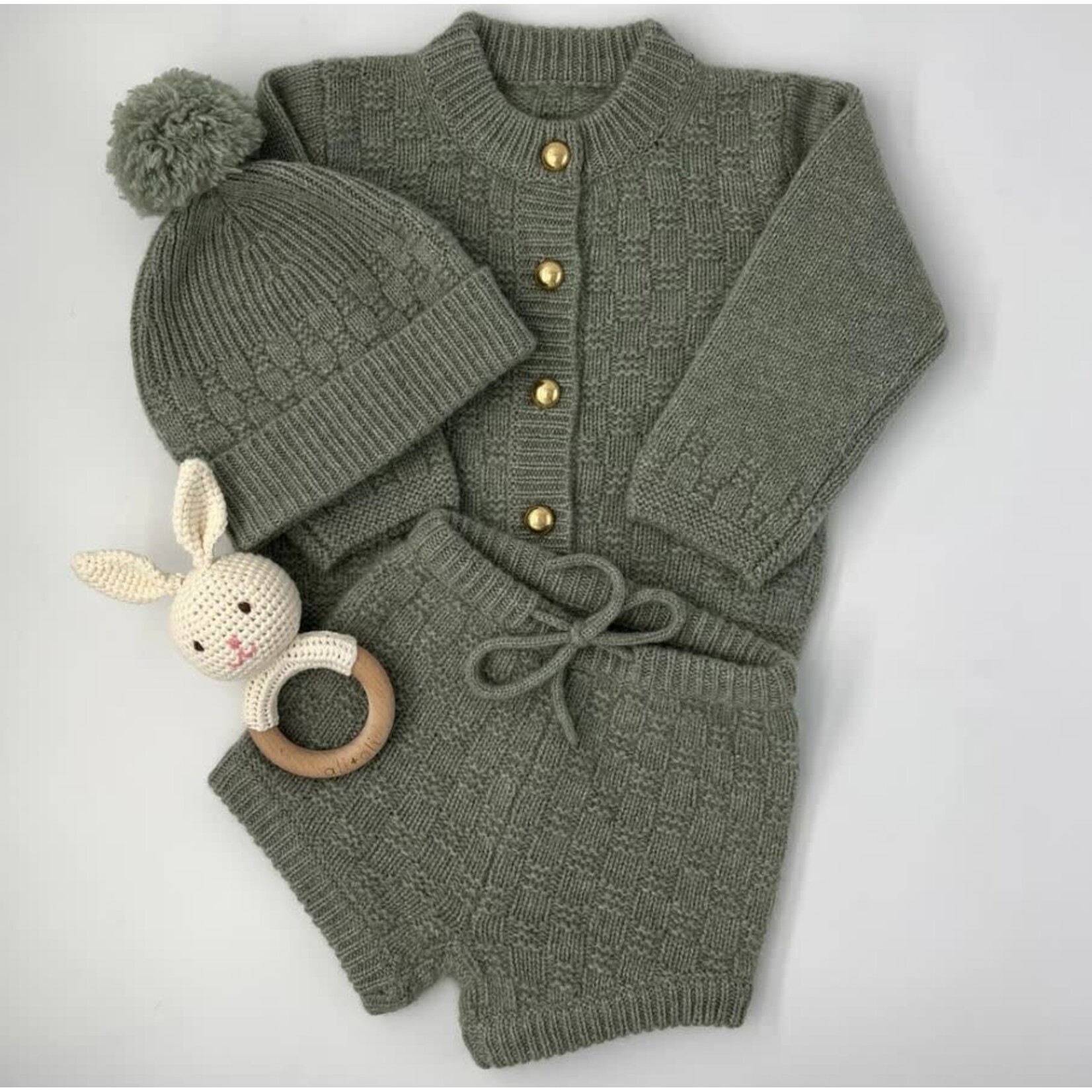 La Homage The Aspen Cashmere Baby Set with Bloomer