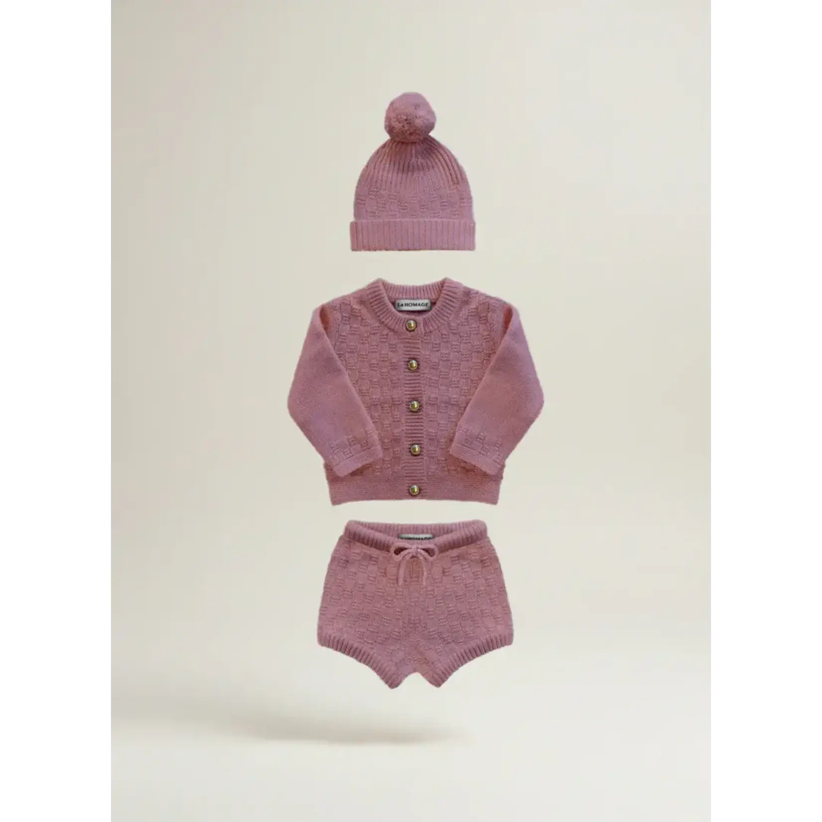 La Homage The Aspen Cashmere Baby Set with Bloomer