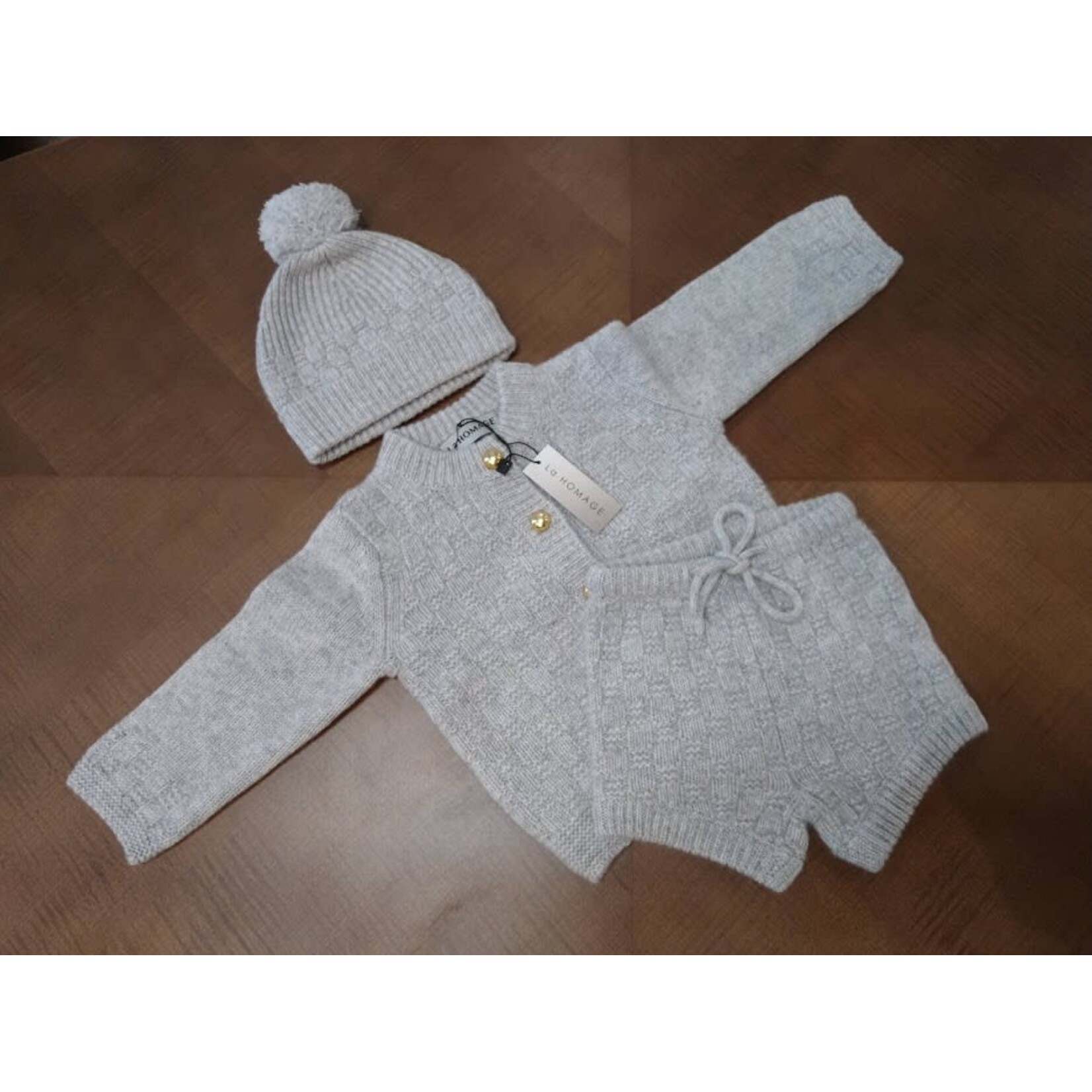 La Homage The Aspen Cashmere Baby Set with Bloomer