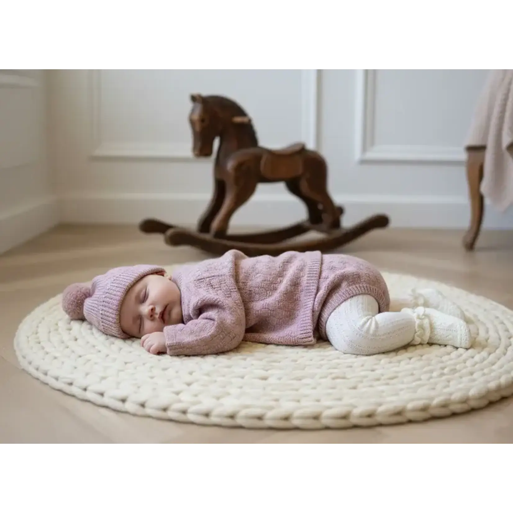 La Homage The Aspen Cashmere Baby Set with Bloomer