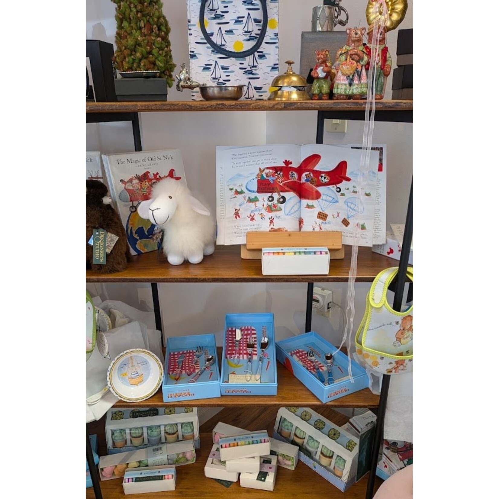 Vietri Aladdin Brilliant Clear Three Piece Flatware Children's Set