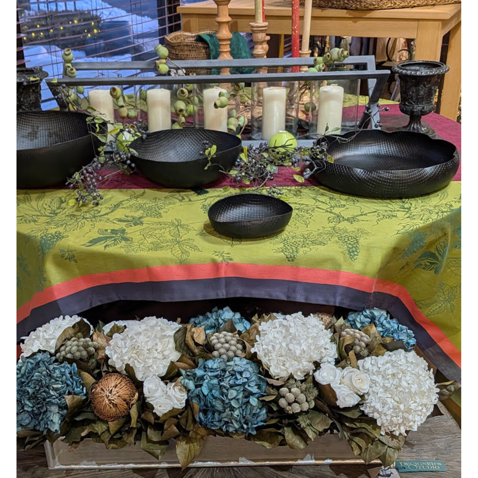 Napa Home and Garden Baxton Aged Zinc 5 Pillar Candleholder