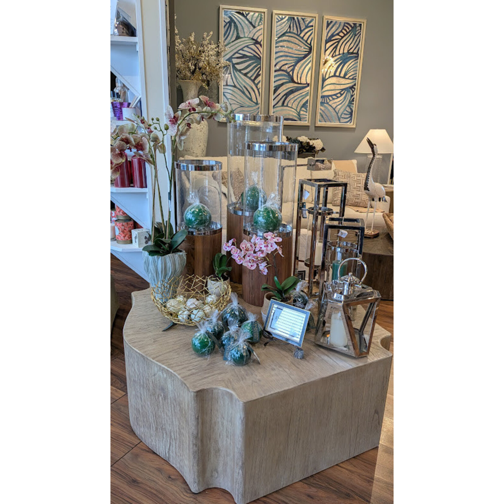 Wildwood Muskoka Teak & Glass Candleholder Lantern