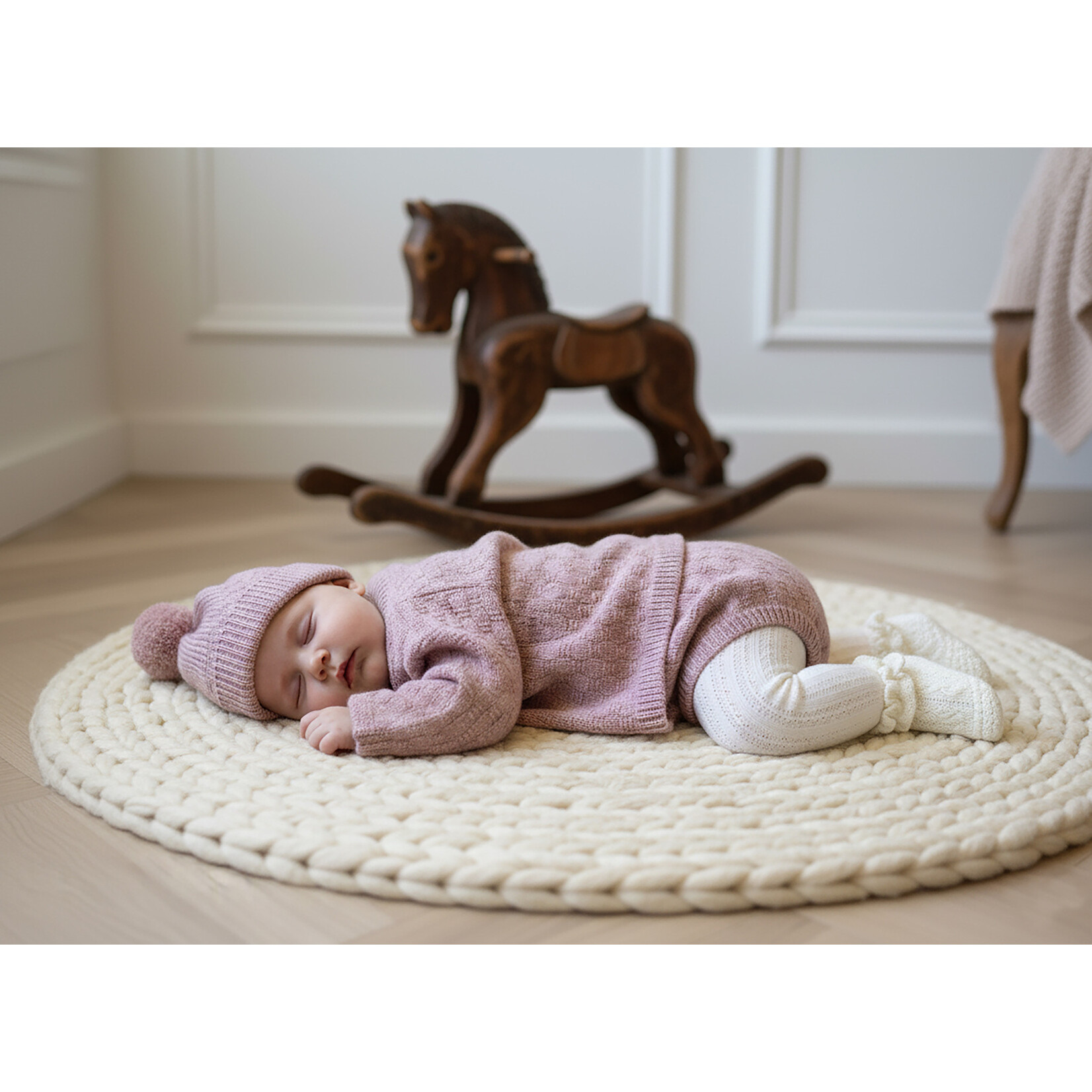 La Homage The Aspen Cashmere Baby Beanie