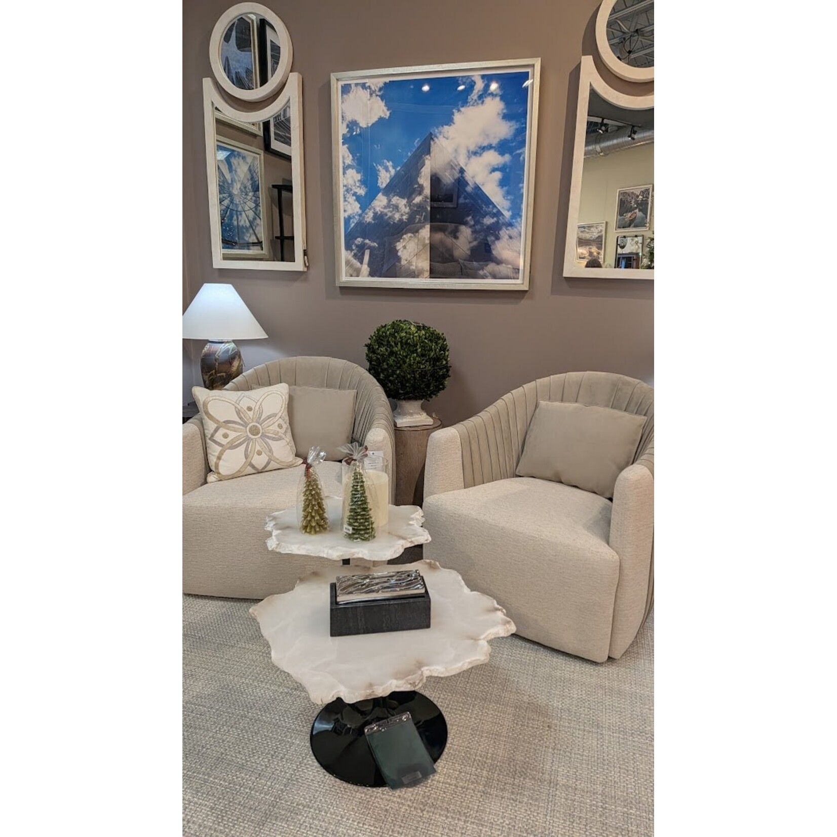 Stone International Alabaster Small Coffee Table