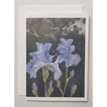 Abigail Joy Fine Art Twin Iris Blooms Greeting Card