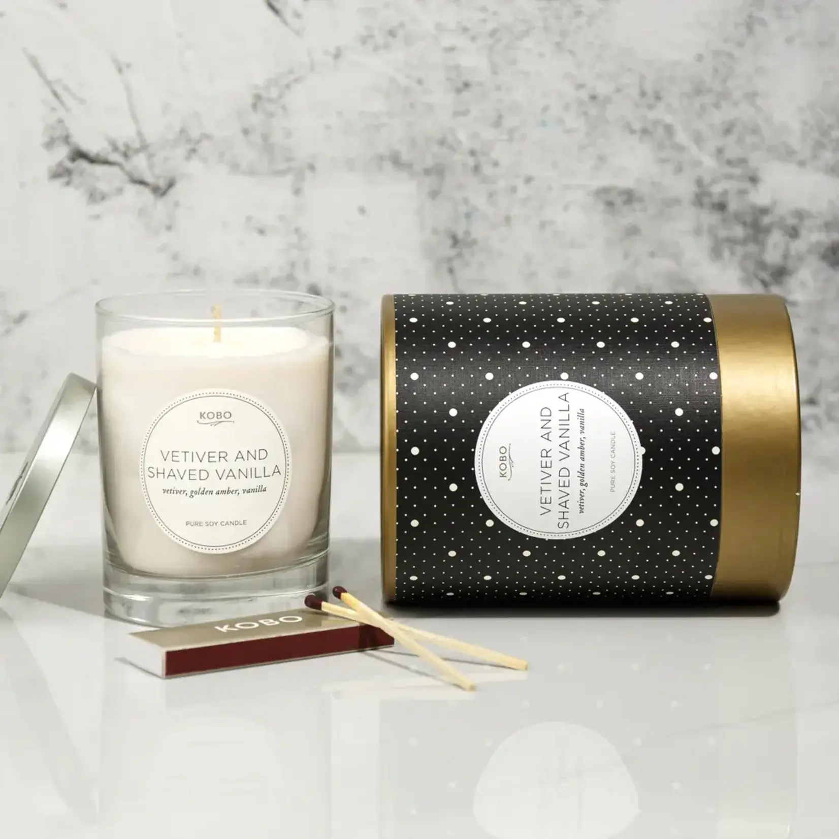 Kobo Vetiver & Shaved Vanilla Coterie Candle