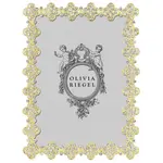 Olivia Riegel Gold Pave Clover Picture Frame 5"x7"