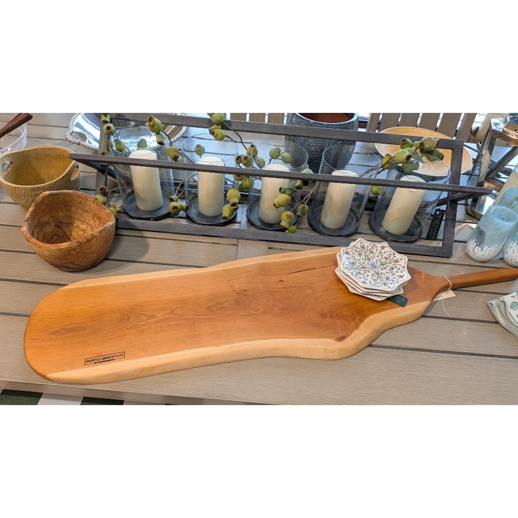 Bristle Mountain Woodworking Large Cherry Charcuterie Board