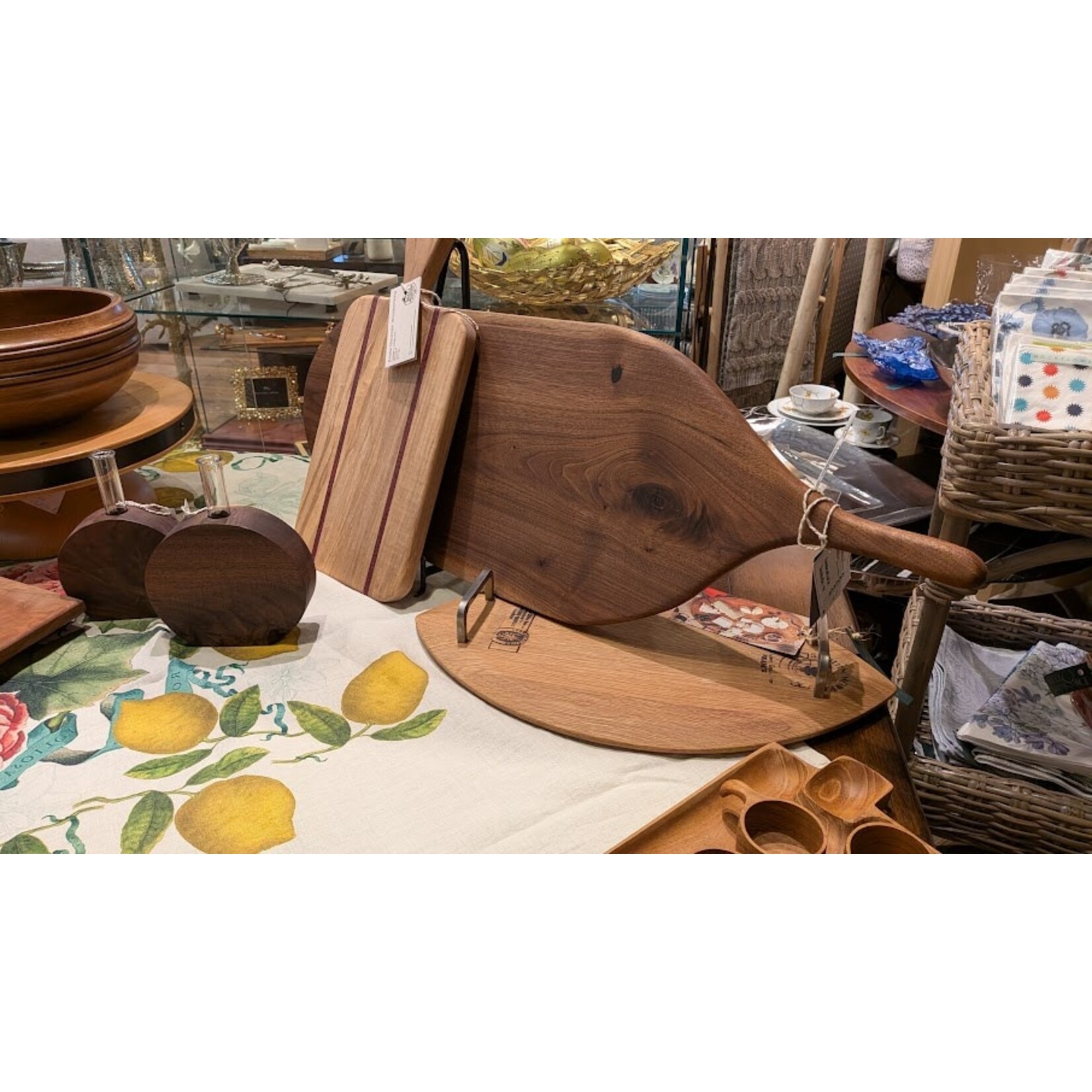 Bristle Mountain Woodworking Large Walnut Charcuterie Board