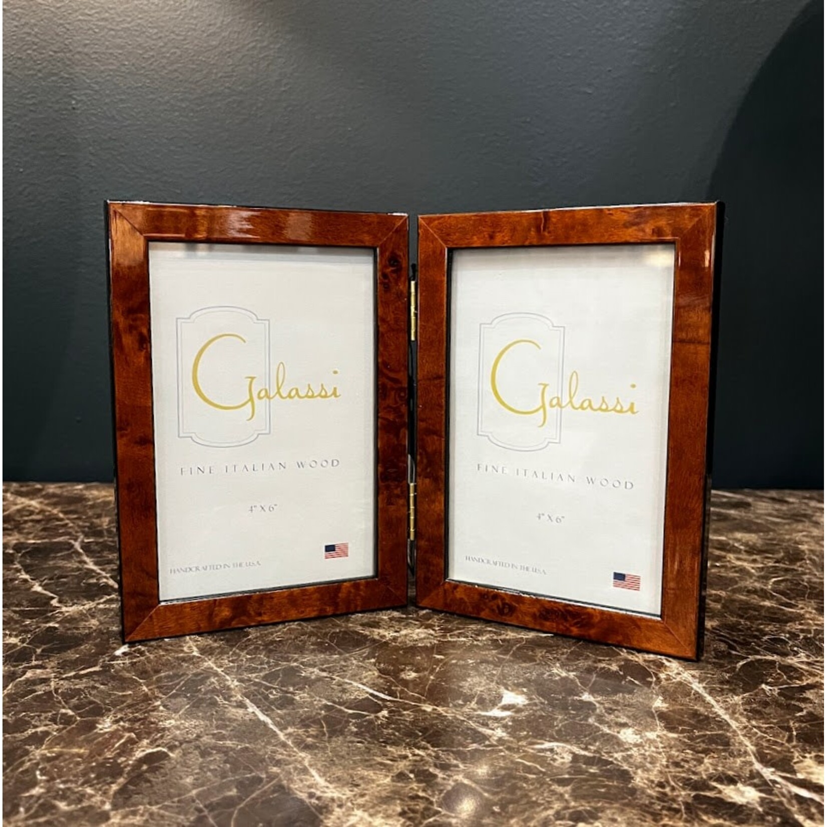 F.G. Galassi Vertical Double Chestnut Frame 4x6