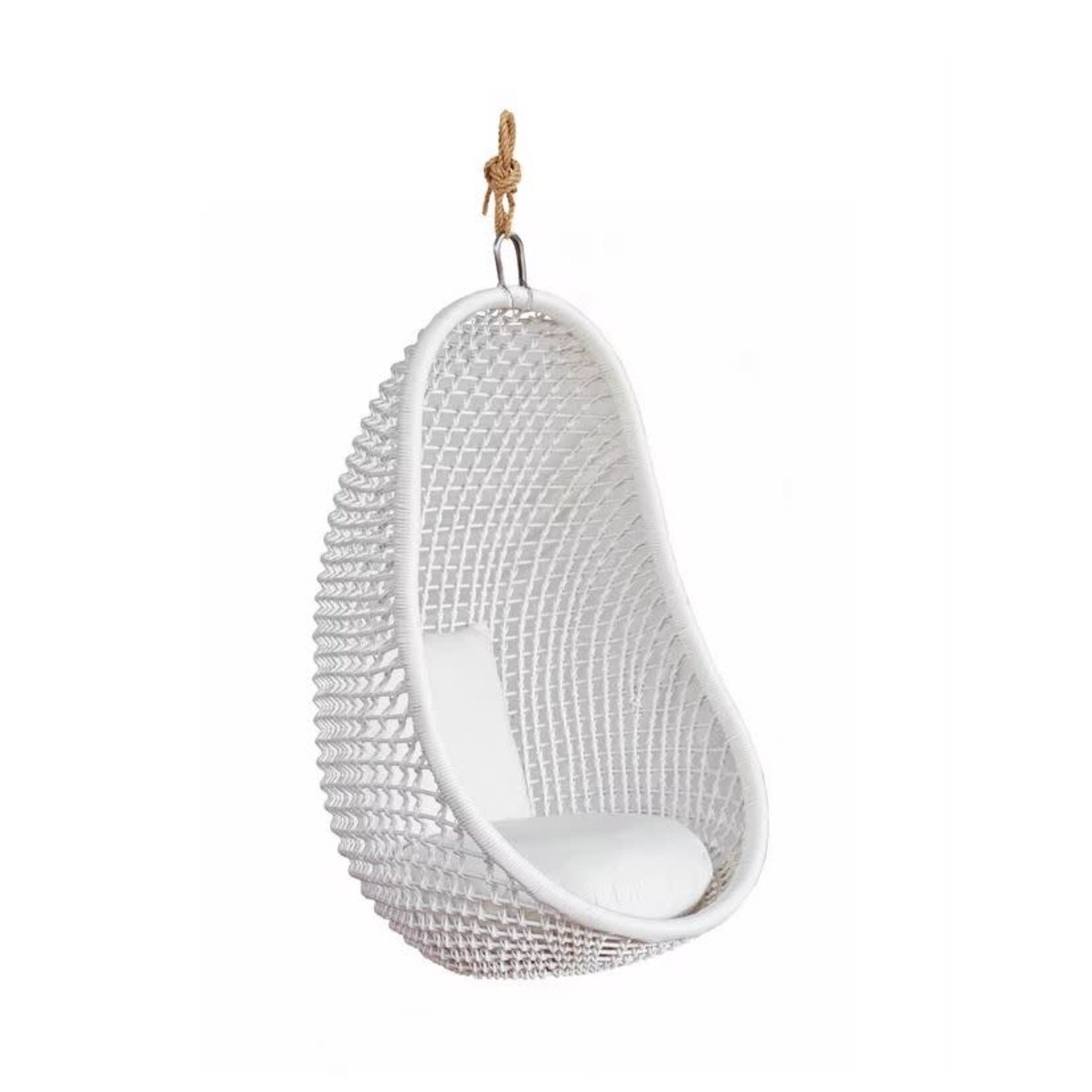 Artesia Inc Pod Synthetic Hanging Chair White