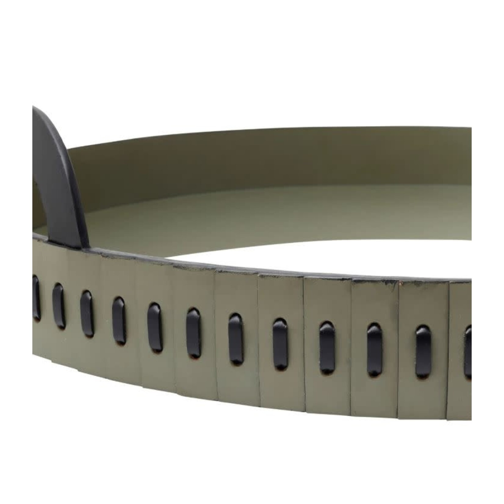 Currey & Company Cuoio Round Tray