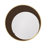 David Michael Eclipse Round Black Lacquer Mirror