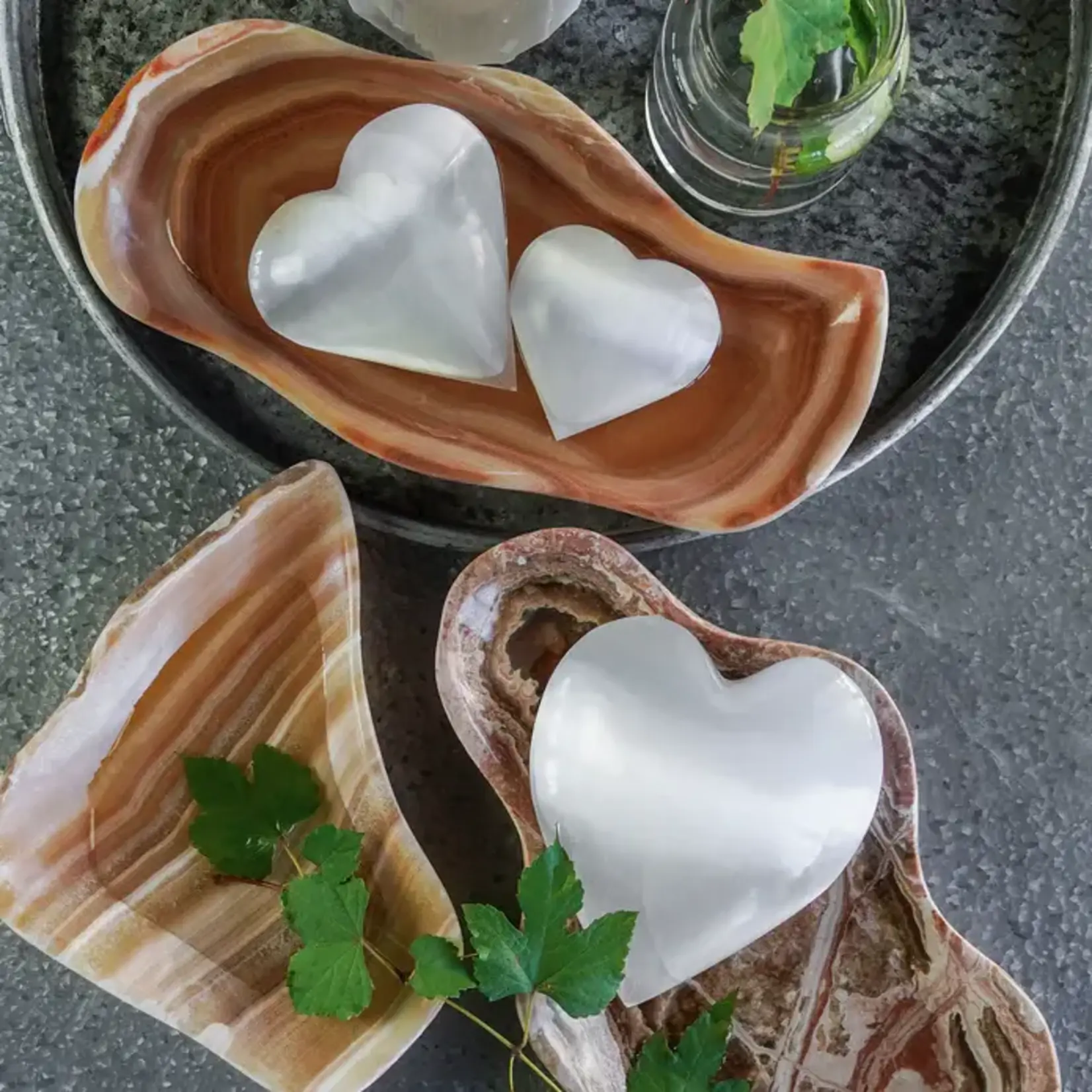 Blue Ocean Traders Selenite Heart Large