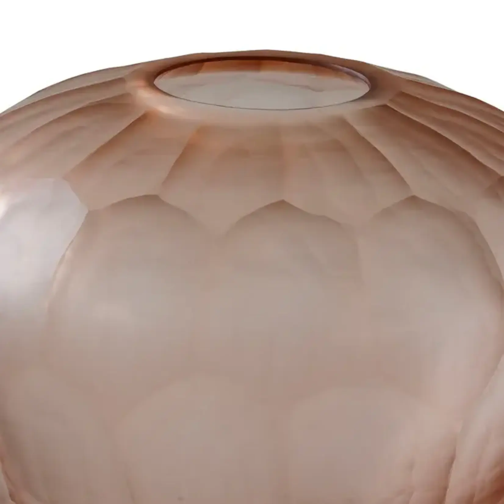 Blue Ocean Traders Bonita Hand Cut Glass Vessel Large Vase
