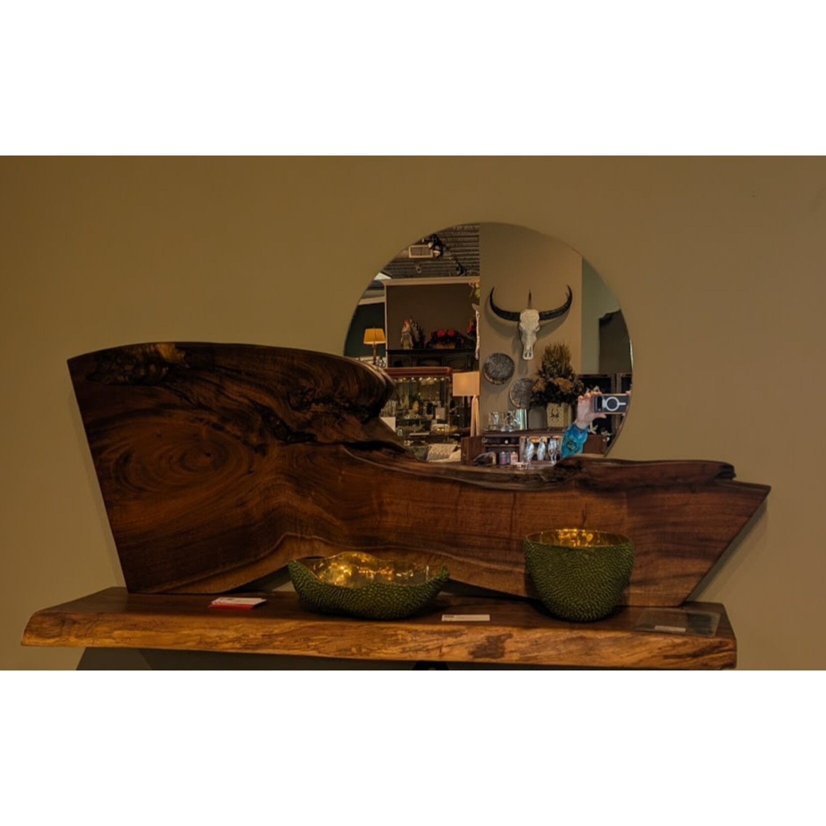 Currey & Company Jackfruit Oval Green Bowl