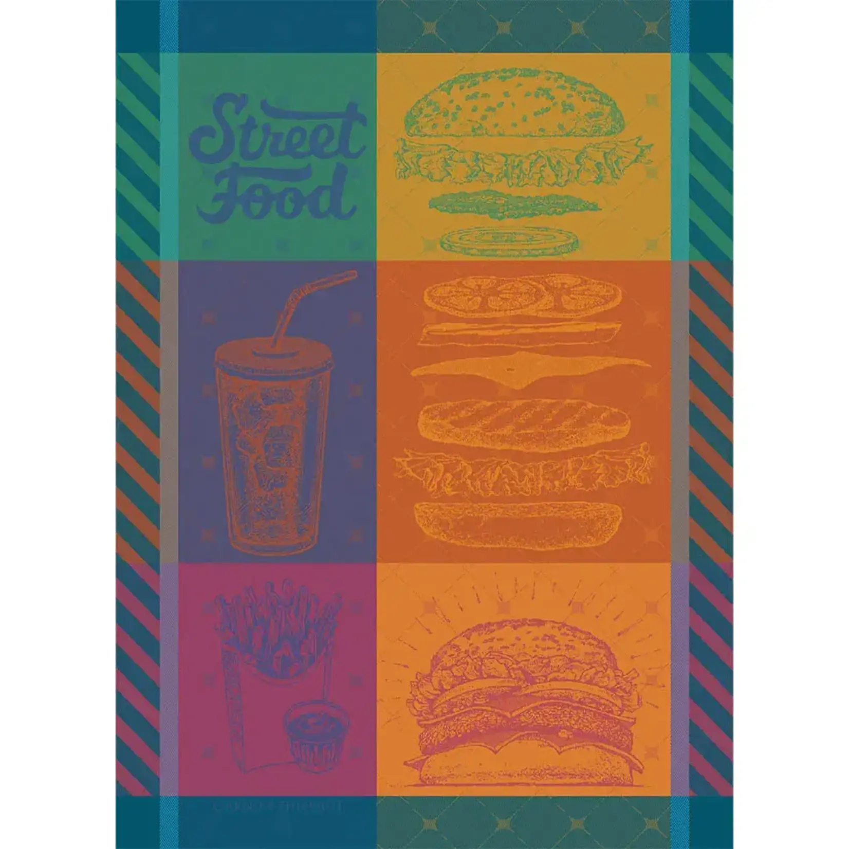 Garnier Thiebaut Street Food USA Gourmand Kitchen Towel