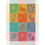 Garnier Thiebaut Les Lapins Printemps Kitchen Towel Easter