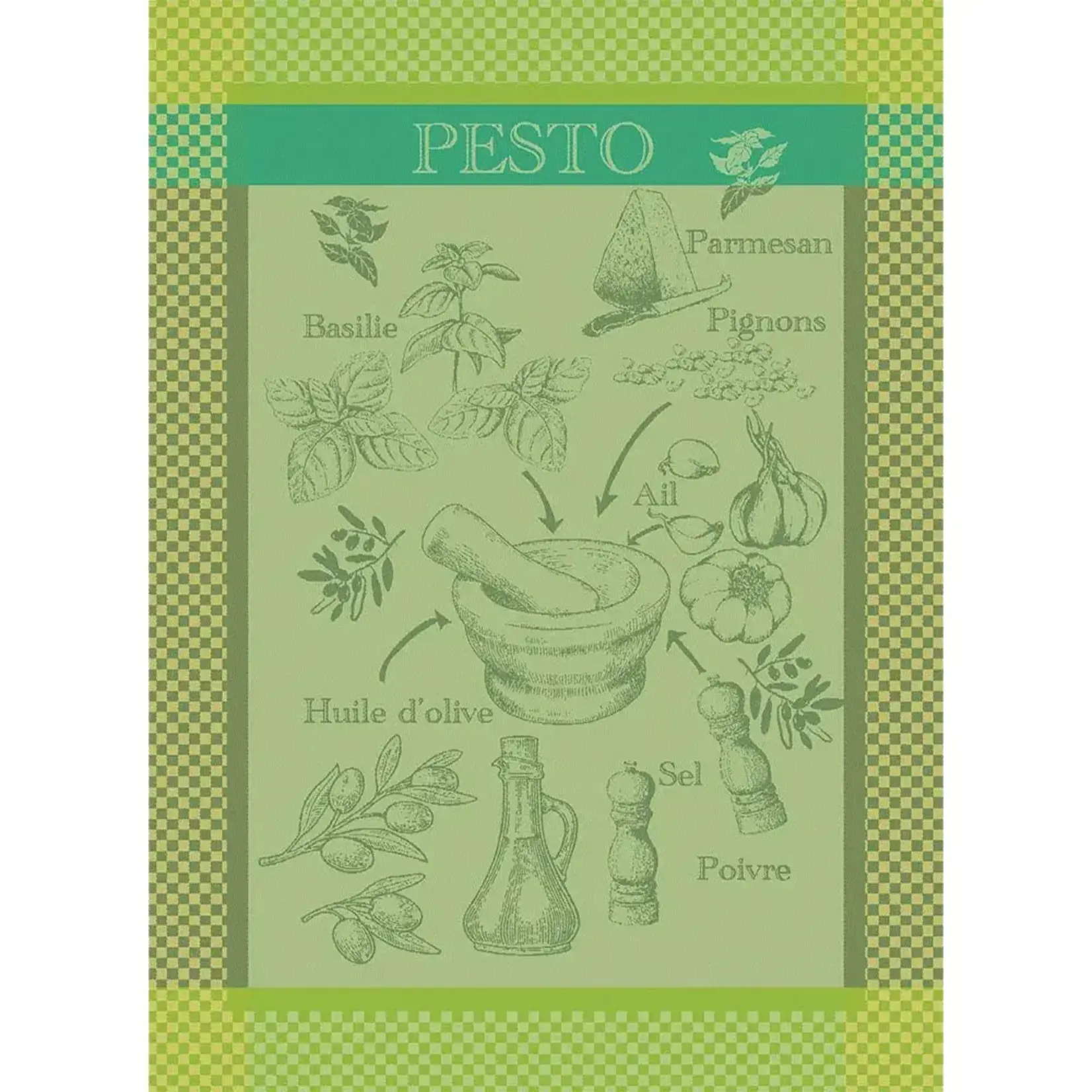 Garnier Thiebaut Pesto Verde Kitchen Towel