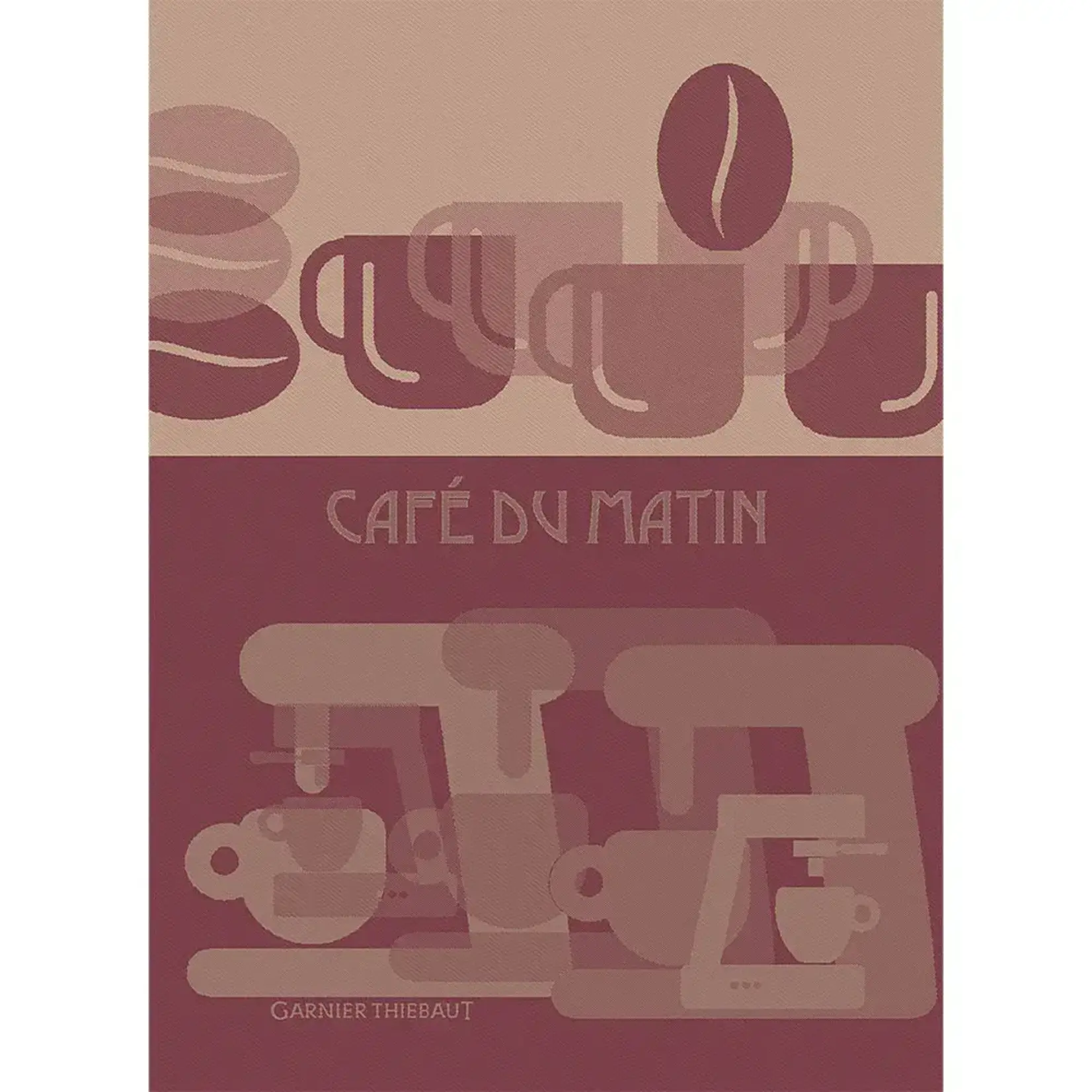 Garnier Thiebaut Cook With Me Cafe du Matin Palissandre Kitchen Towel Coffee