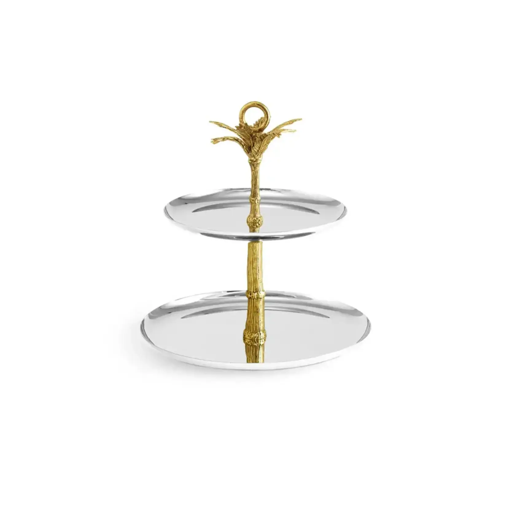 Michael Aram Palm 2-Tier Etagere Server