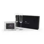Michael Aram Reflective Champagne Flute & Heart Frame 4x6 Gift Set
