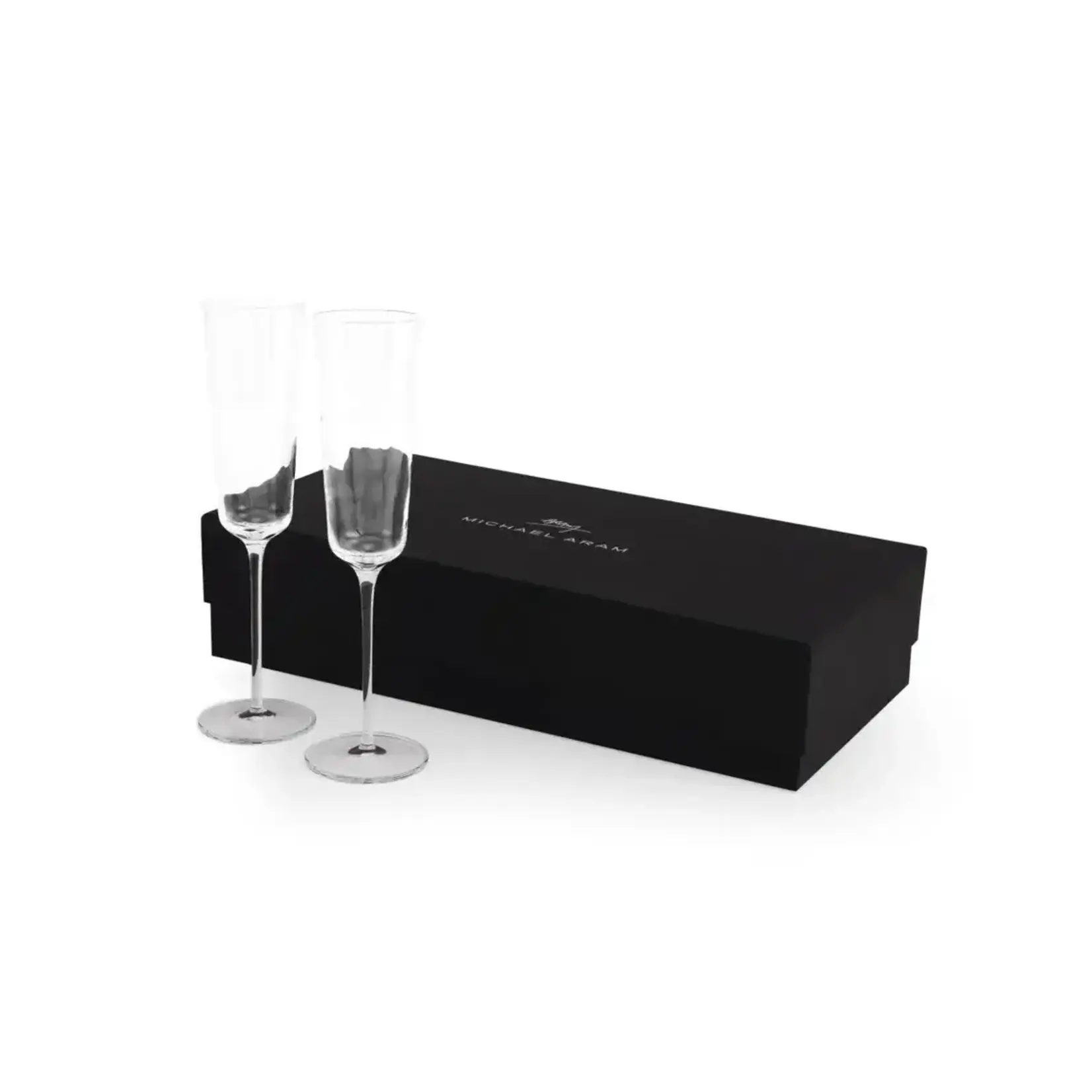 Michael Aram Reflective Champagne Flute & Heart Frame 4x6 Gift Set