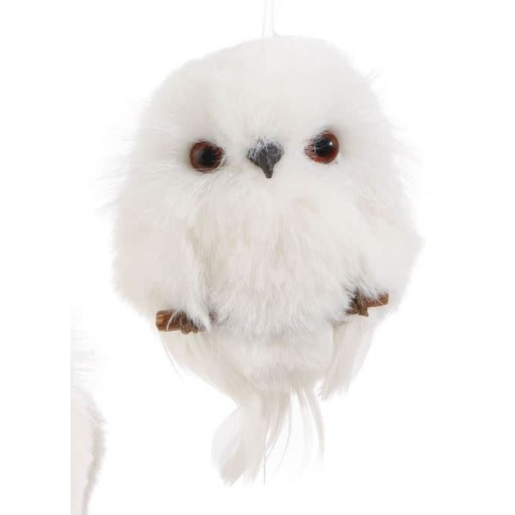RAZ Imports White Owl Ornament 4"