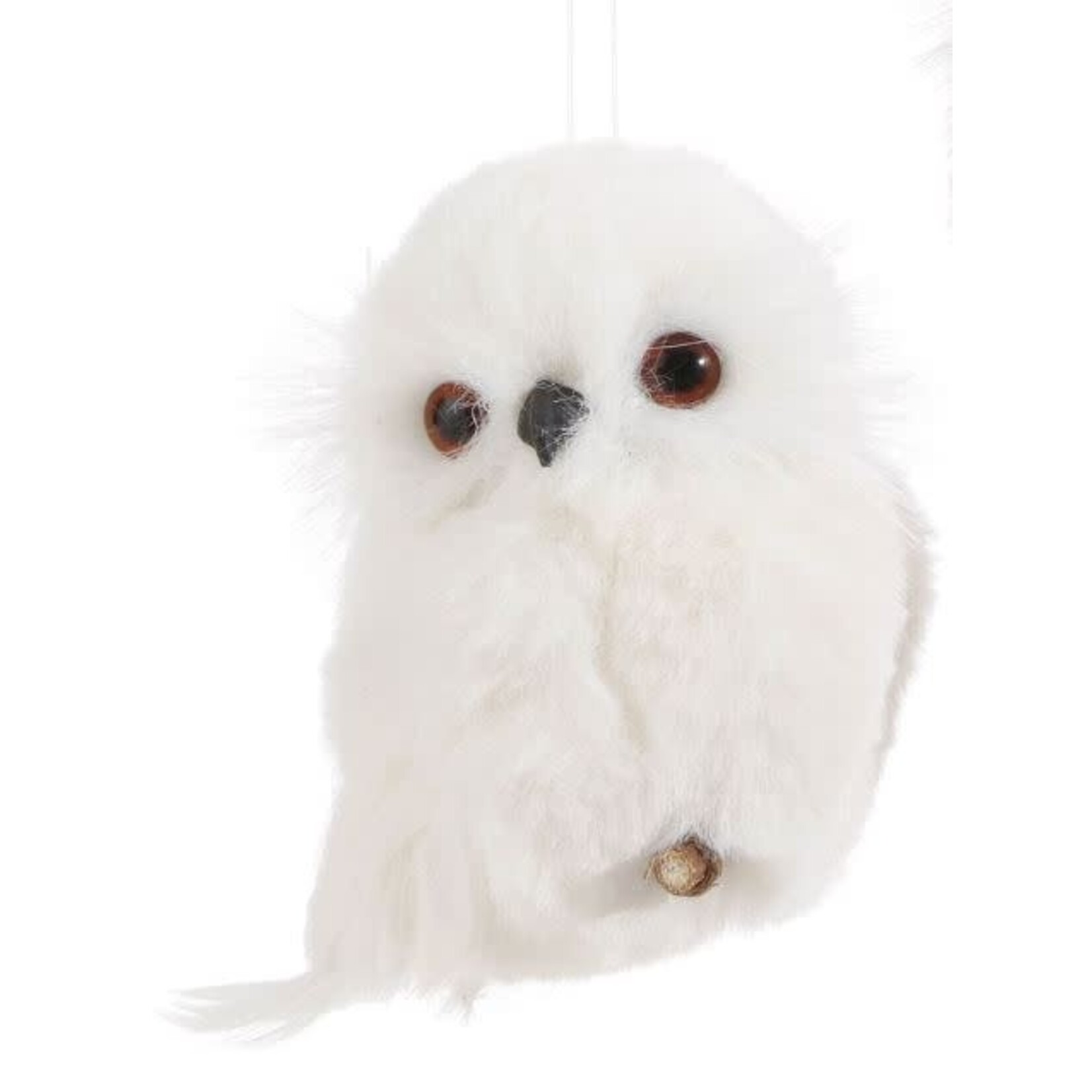 RAZ Imports White Owl Ornament 4"