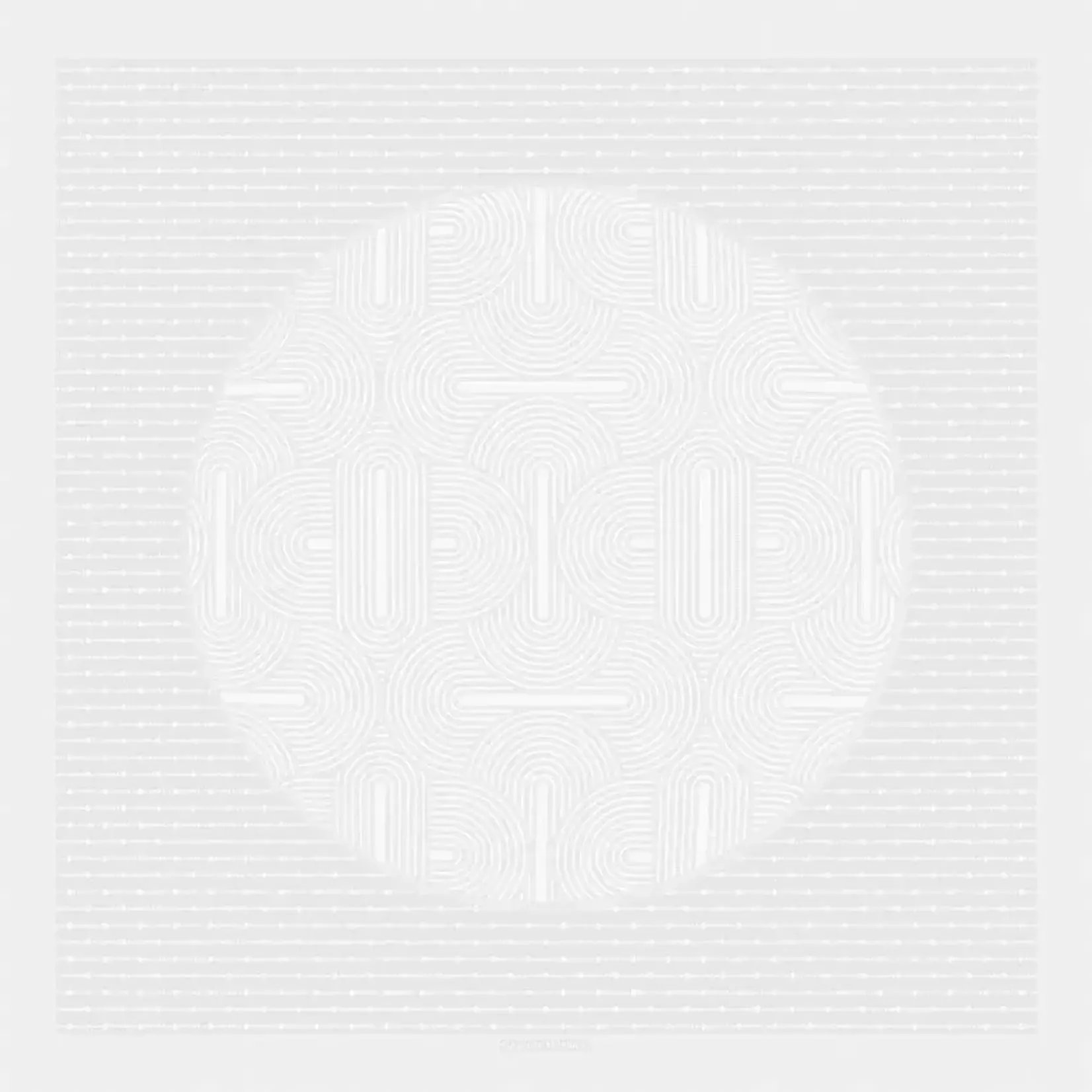 Garnier Thiebaut Le Cercle Blanc Tablecloth 61"x61"