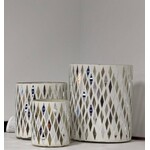 Two's Company White Mirror Candleholder