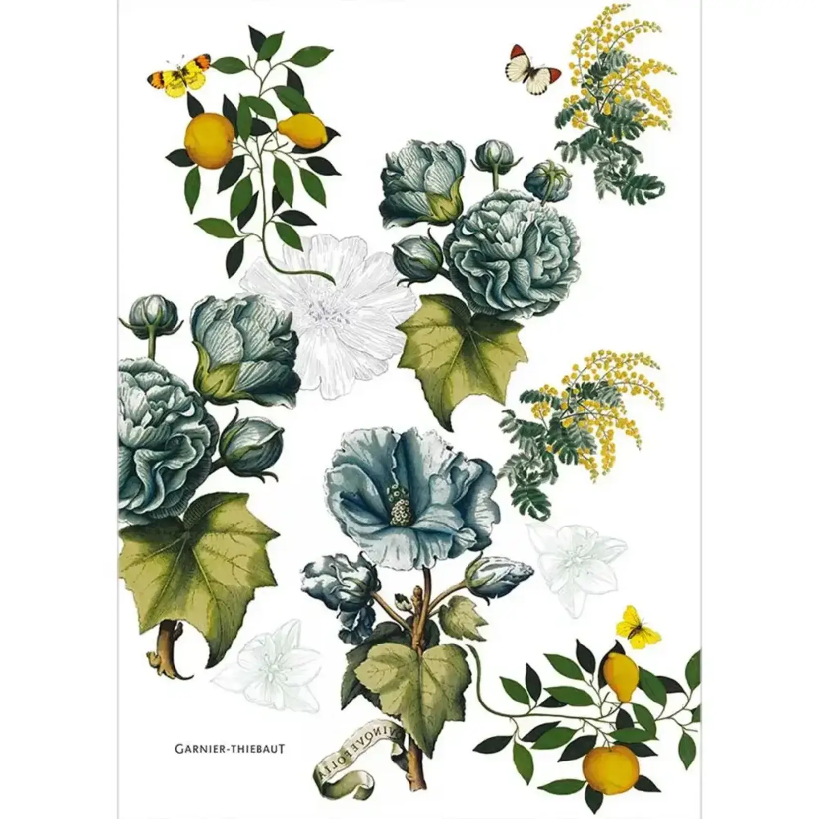 Garnier Thiebaut Giardino Bleu Kitchen Towel 20x28
