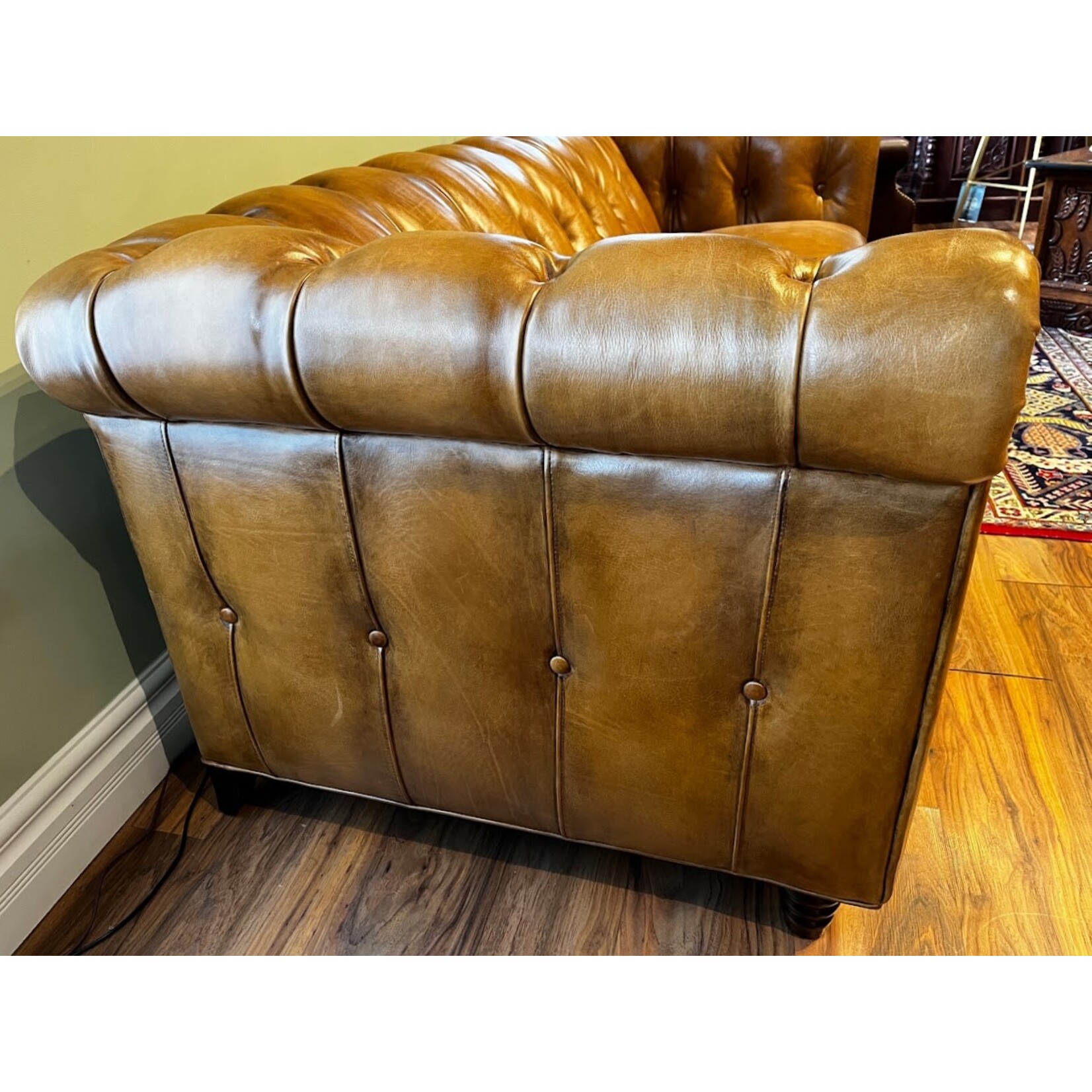 Hancock & Moore LLC Tavernwood Sofa Hyde Park Tan Burnished Leather