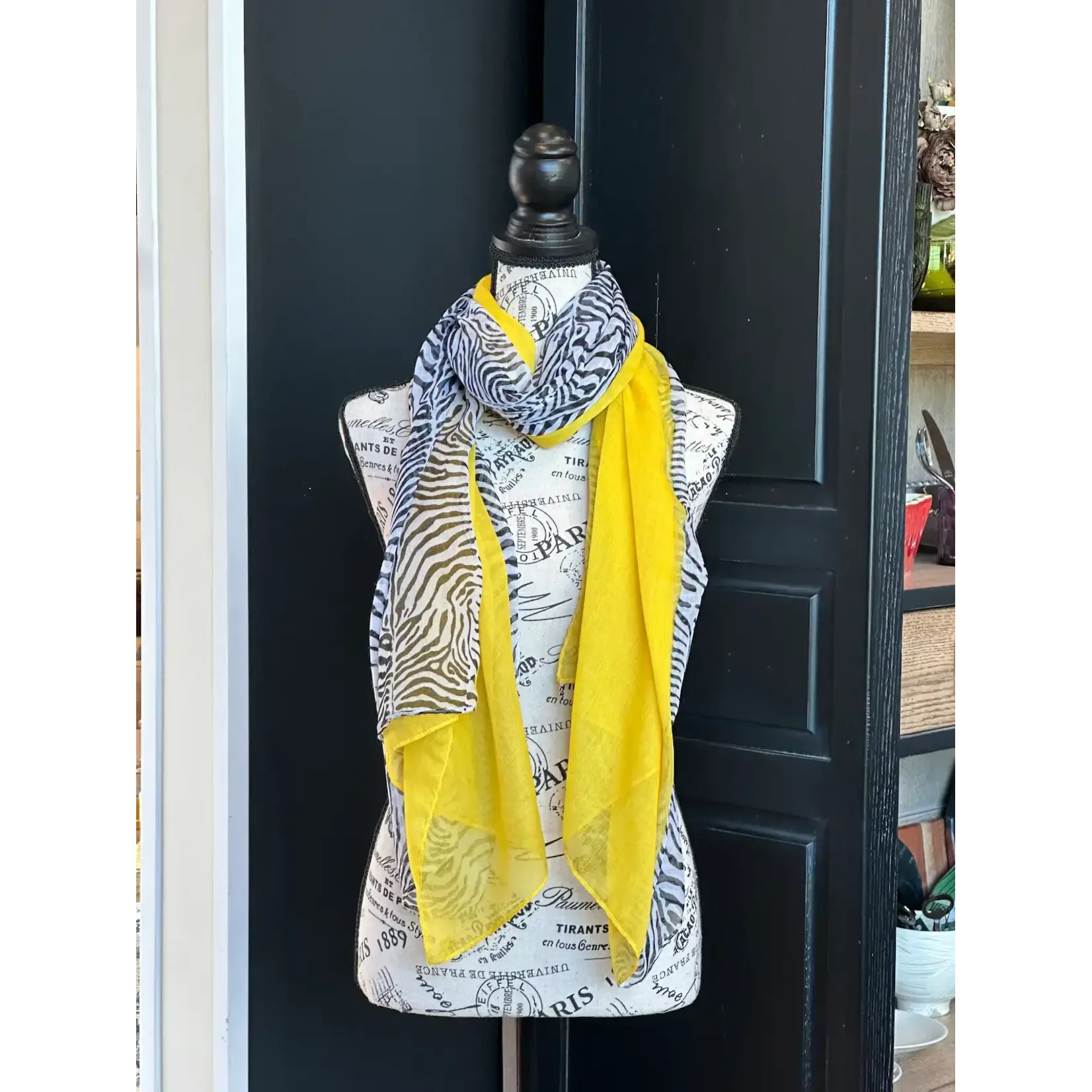 2CHIC Color Zebra Print Scarf