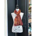 2CHIC Rust Orange Paisley Scarf